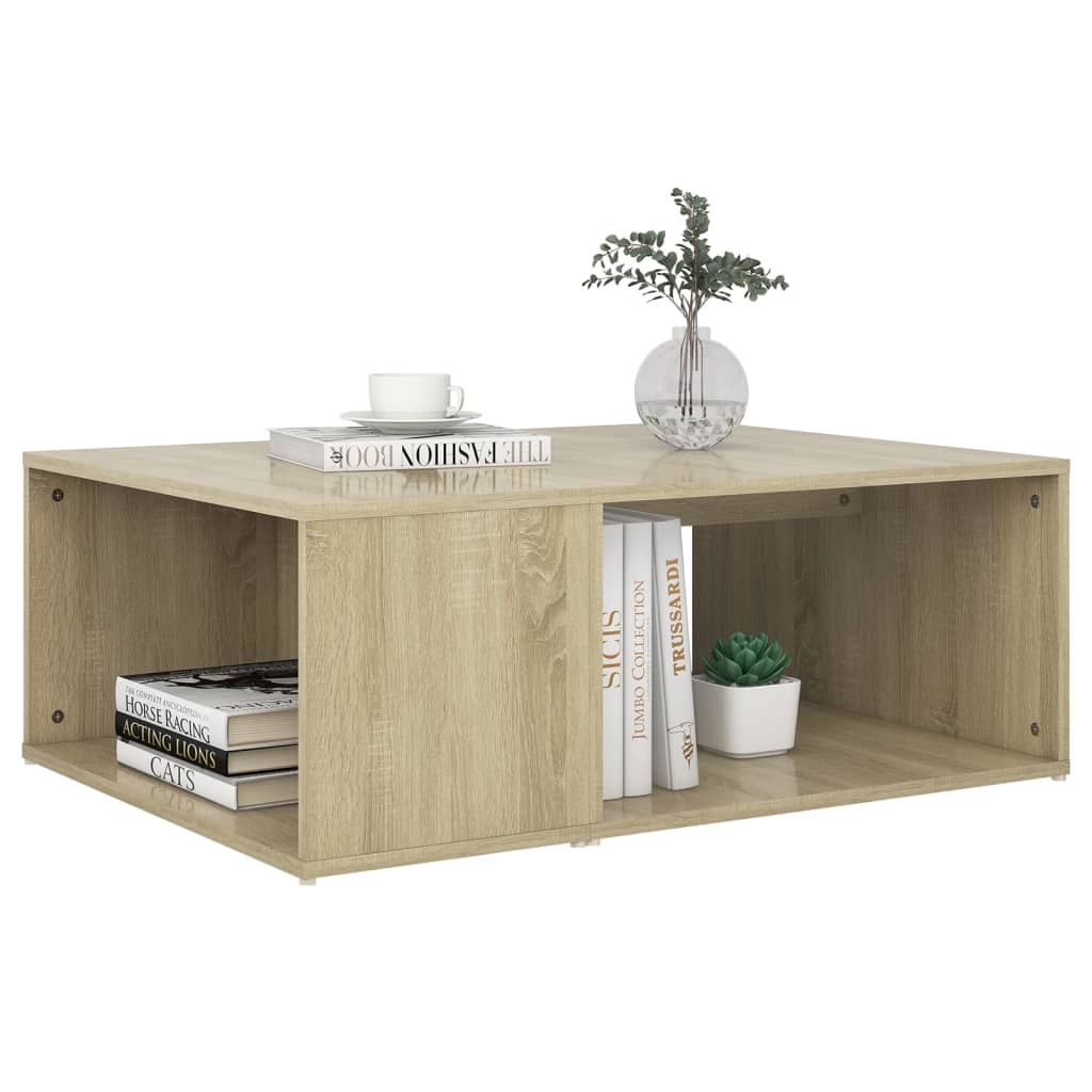 Table basse chêne sonoma 90x67x33 cm bois d’ingénierie - Tables basses