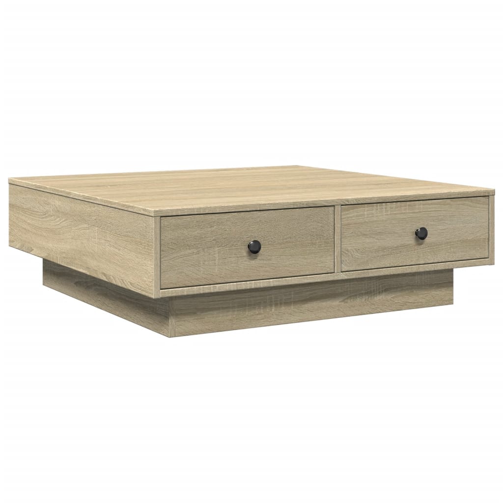 Table basse Chêne sonoma 90x90x28 cm Aggloméré - Tables basses