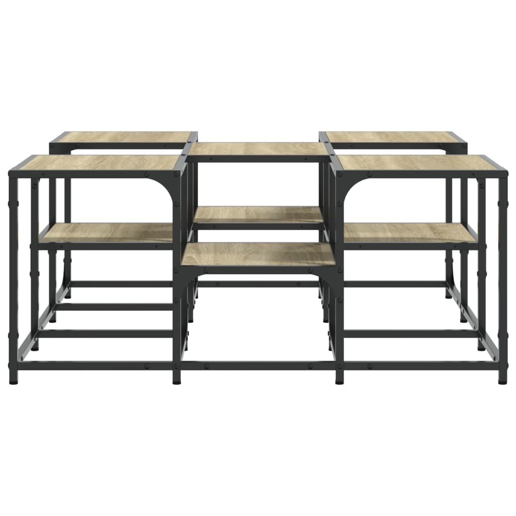 Table basse chêne sonoma 91x91x40 cm bois d’ingénierie - Tables basses