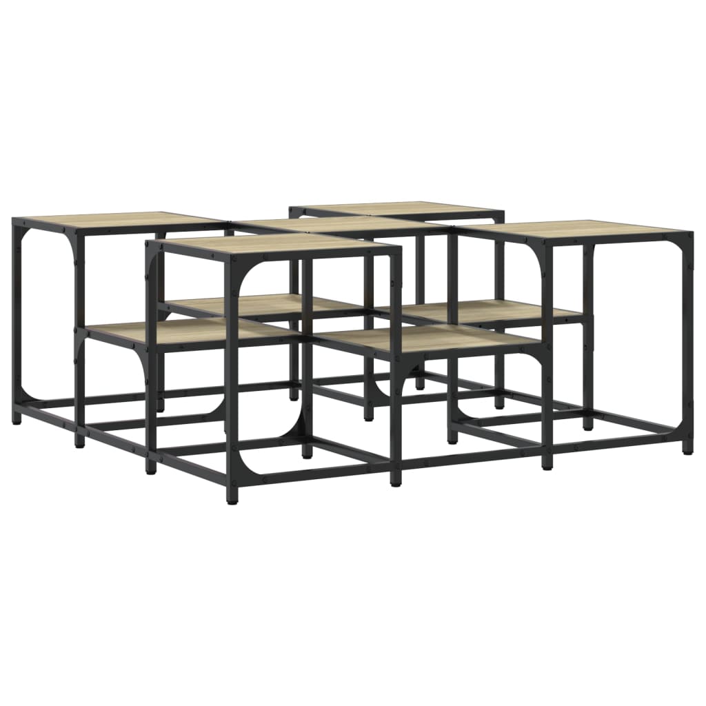 Table basse chêne sonoma 91x91x40 cm bois d’ingénierie - Tables basses