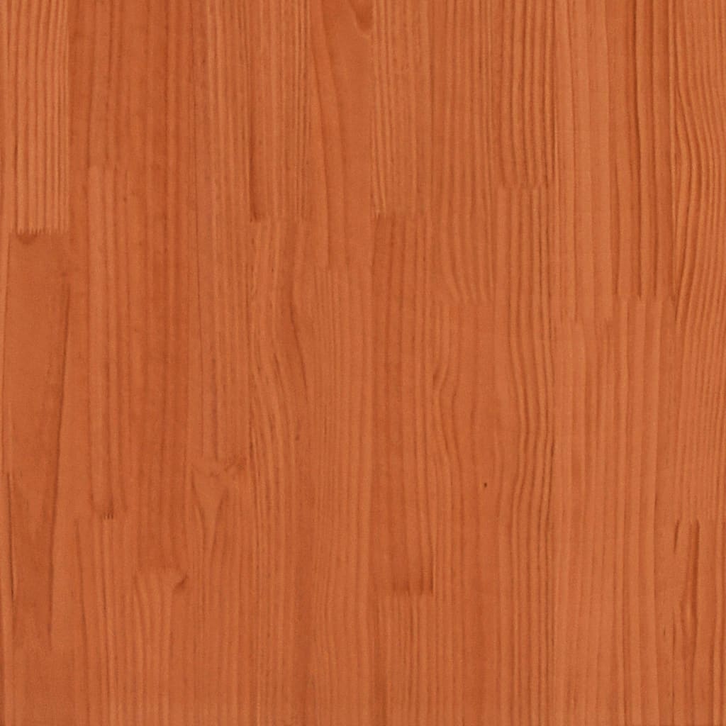 Table basse cire marron 100x100x40 cm bois massif de pin - Tables basses