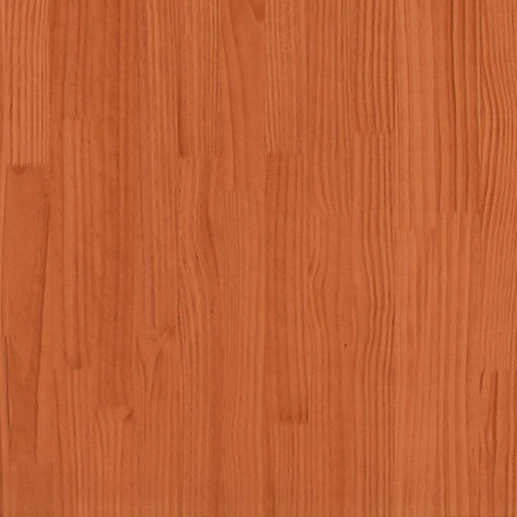 Table basse cire marron 55x55x40 cm bois massif de pin - Tables basses