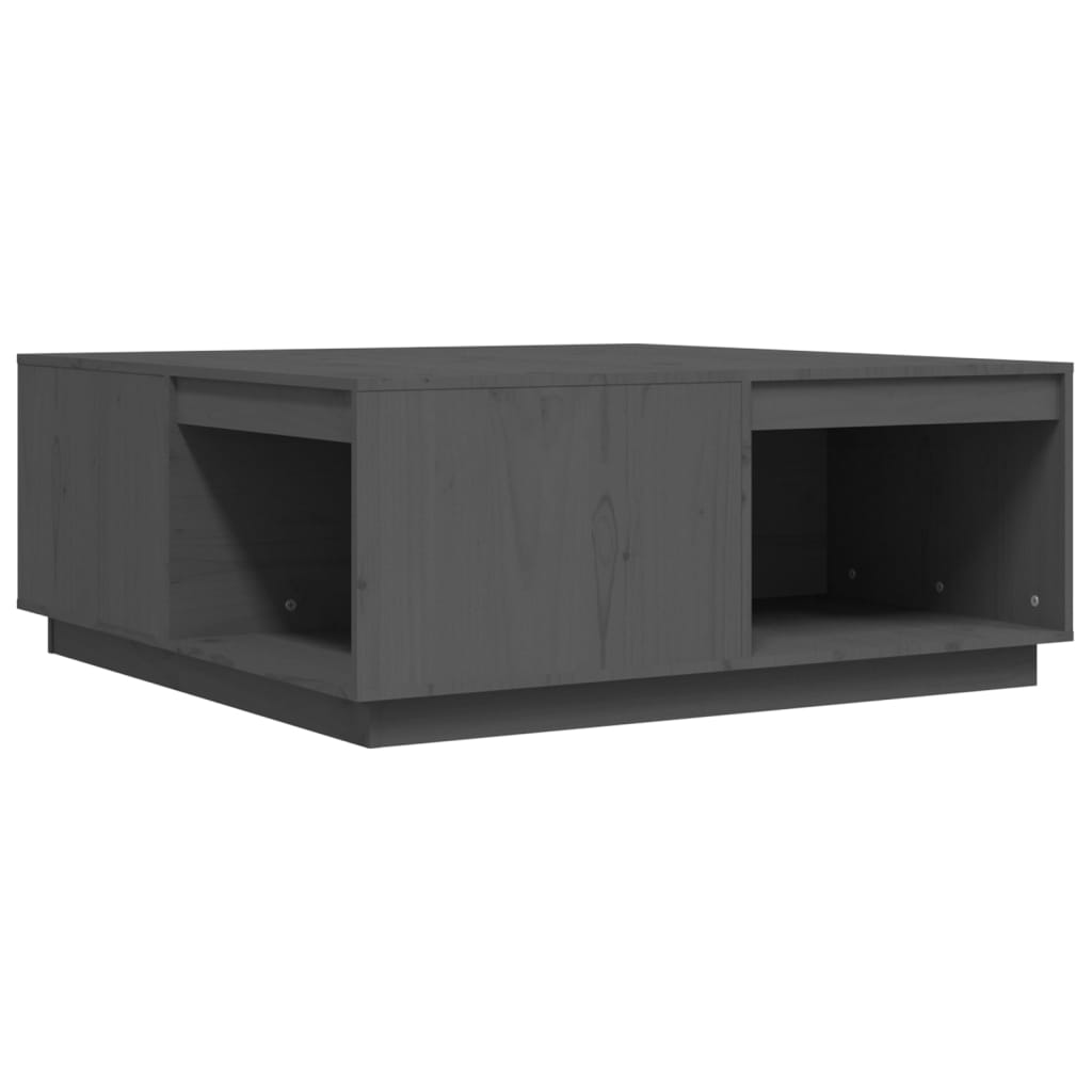 Table basse Gris 100x101x40,5 cm Bois massif de pin - Tables basses