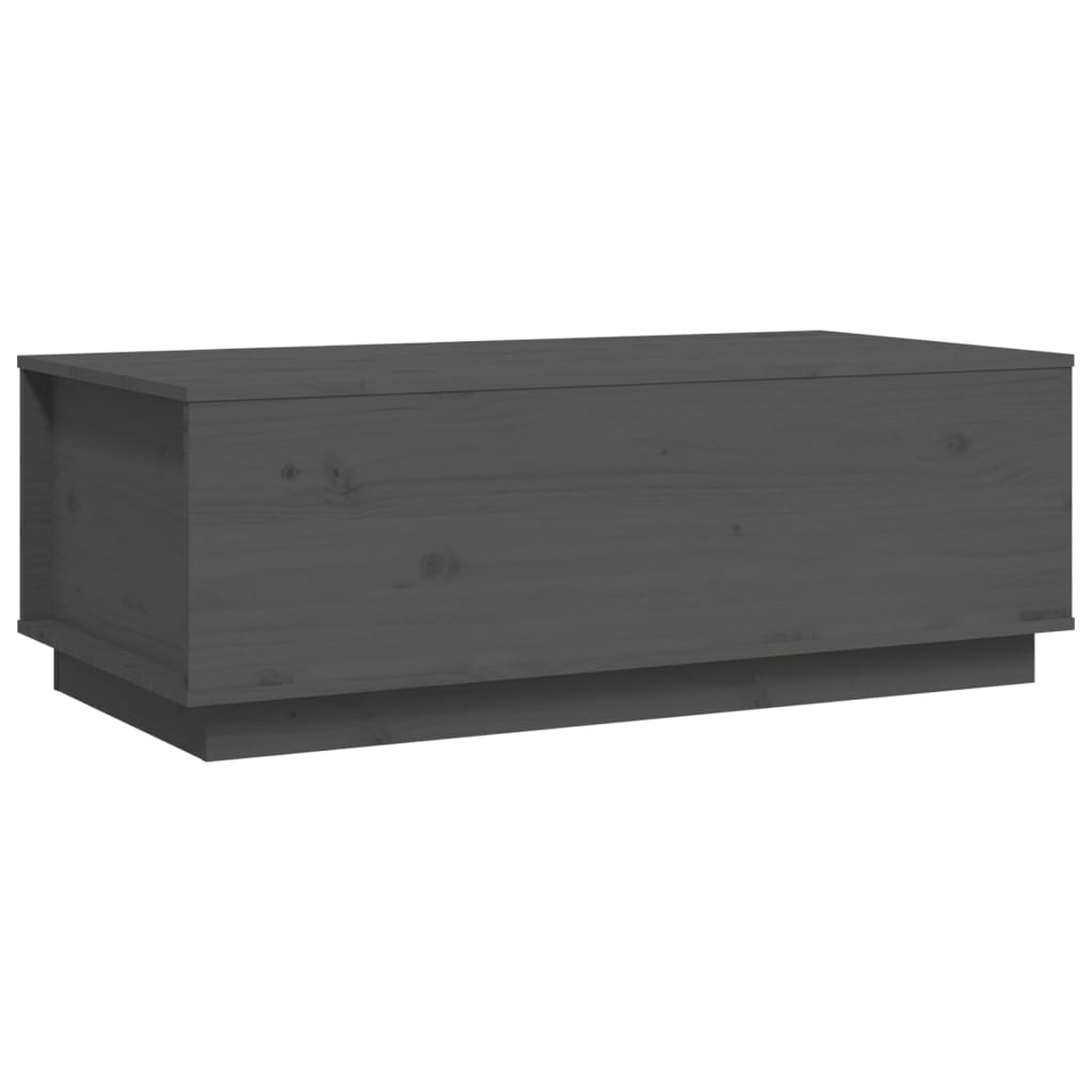 Table basse Gris 100x50x35 cm Bois massif de pin - Tables basses