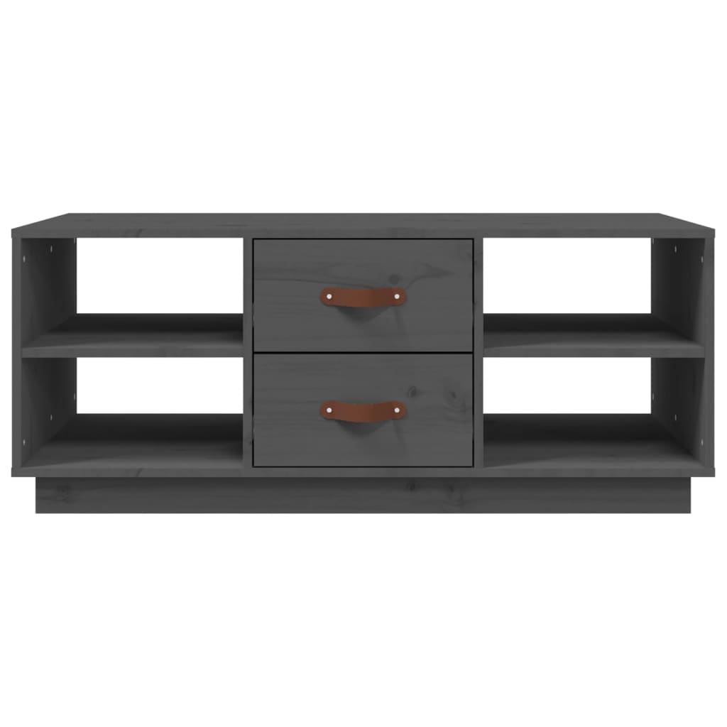 Table basse Gris 100x50x41 cm Bois massif de pin - Tables basses