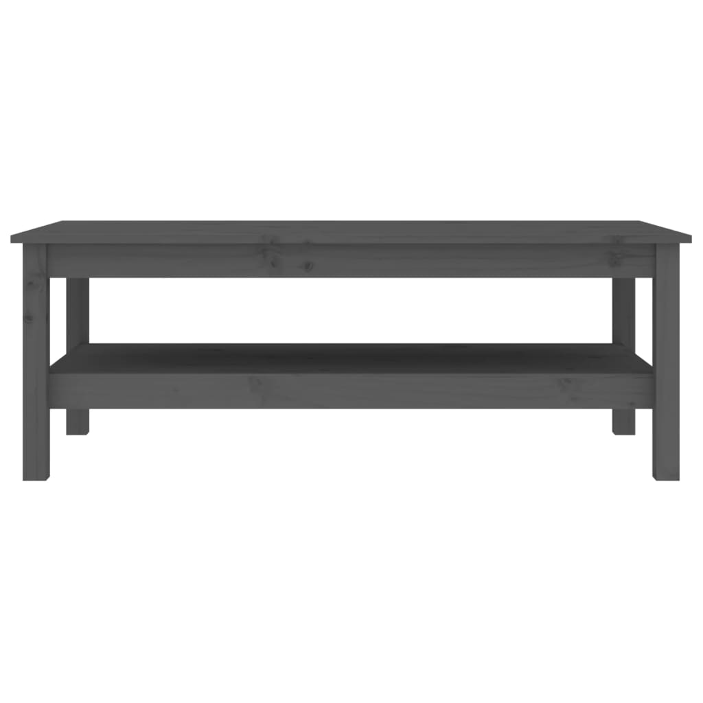Table basse Gris 110x50x40 cm Bois massif de pin - Tables basses