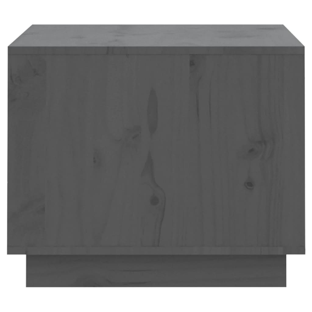 Table basse Gris 120x50x40,5 cm Bois massif de pin - Tables basses
