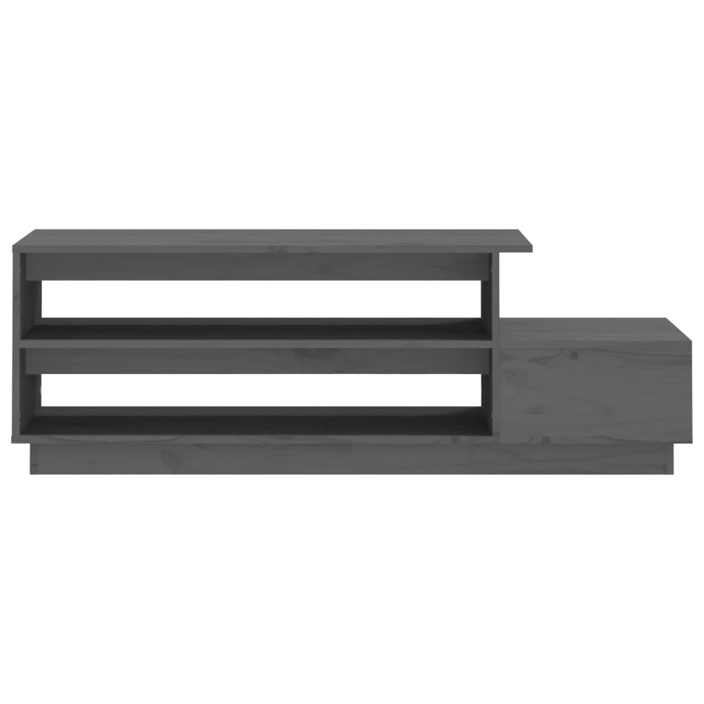 Table basse Gris 120x50x40,5 cm Bois massif de pin - Tables basses