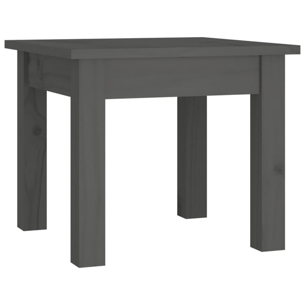 Table basse Gris 35x35x30 cm Bois massif de pin - Tables basses