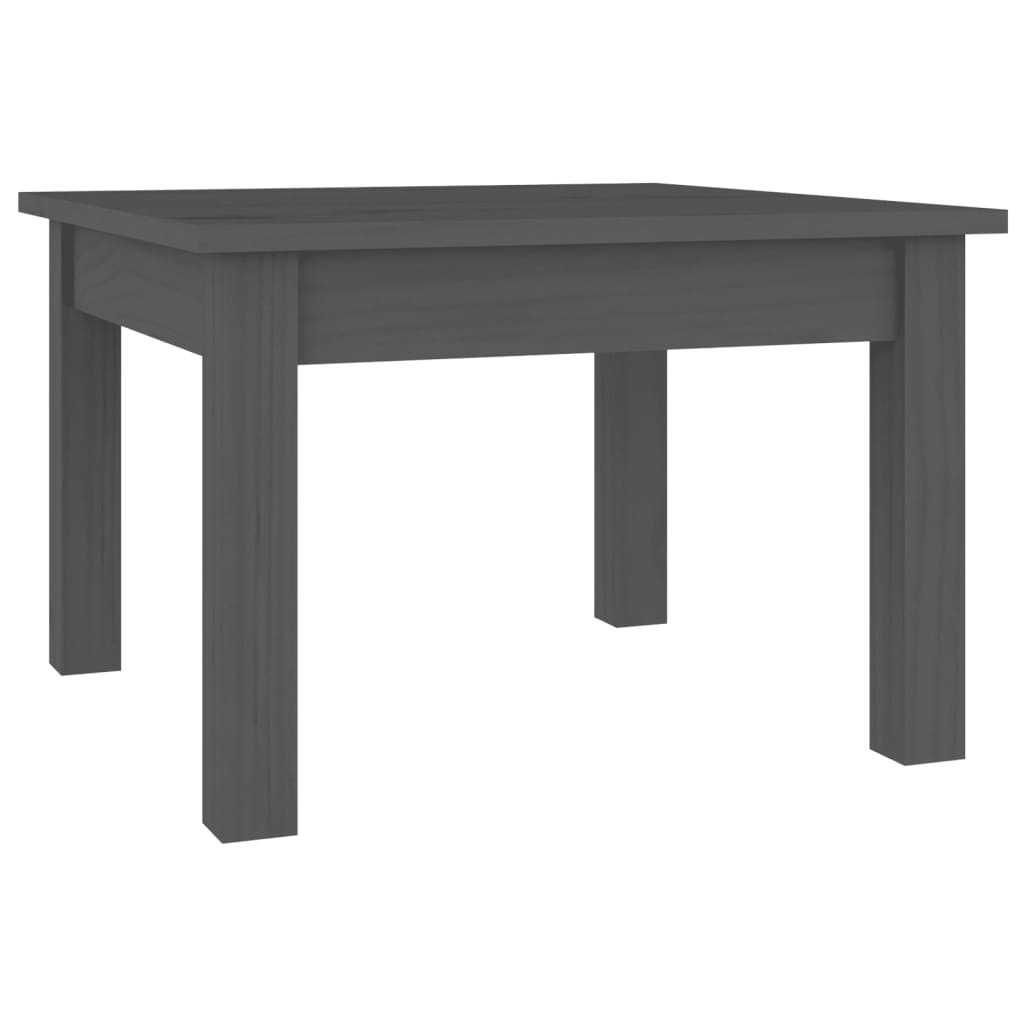 Table basse Gris 45x45x30 cm Bois massif de pin - Tables basses