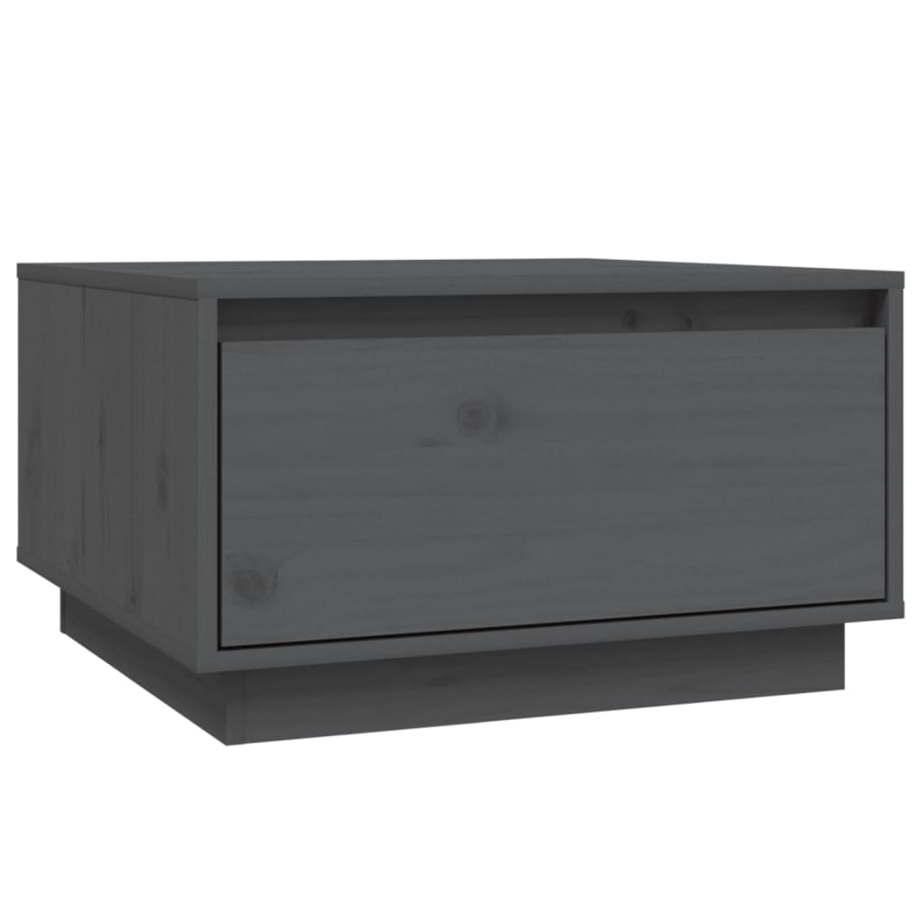 Table basse Gris 55x56x32 cm Bois massif de pin - Tables basses