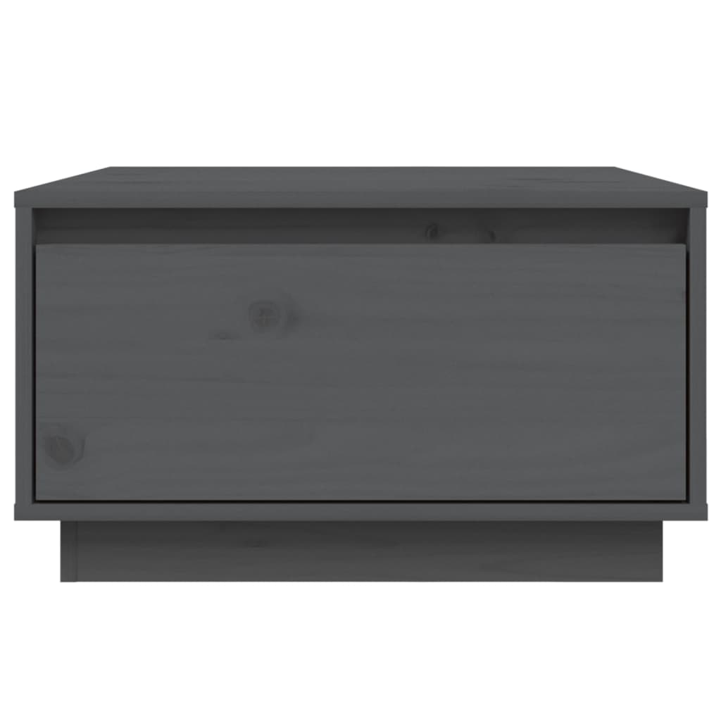 Table basse Gris 55x56x32 cm Bois massif de pin - Tables basses