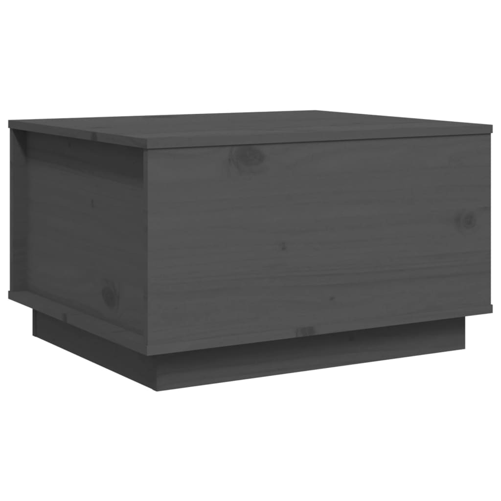 Table basse Gris 60x50x35 cm Bois massif de pin - Tables basses