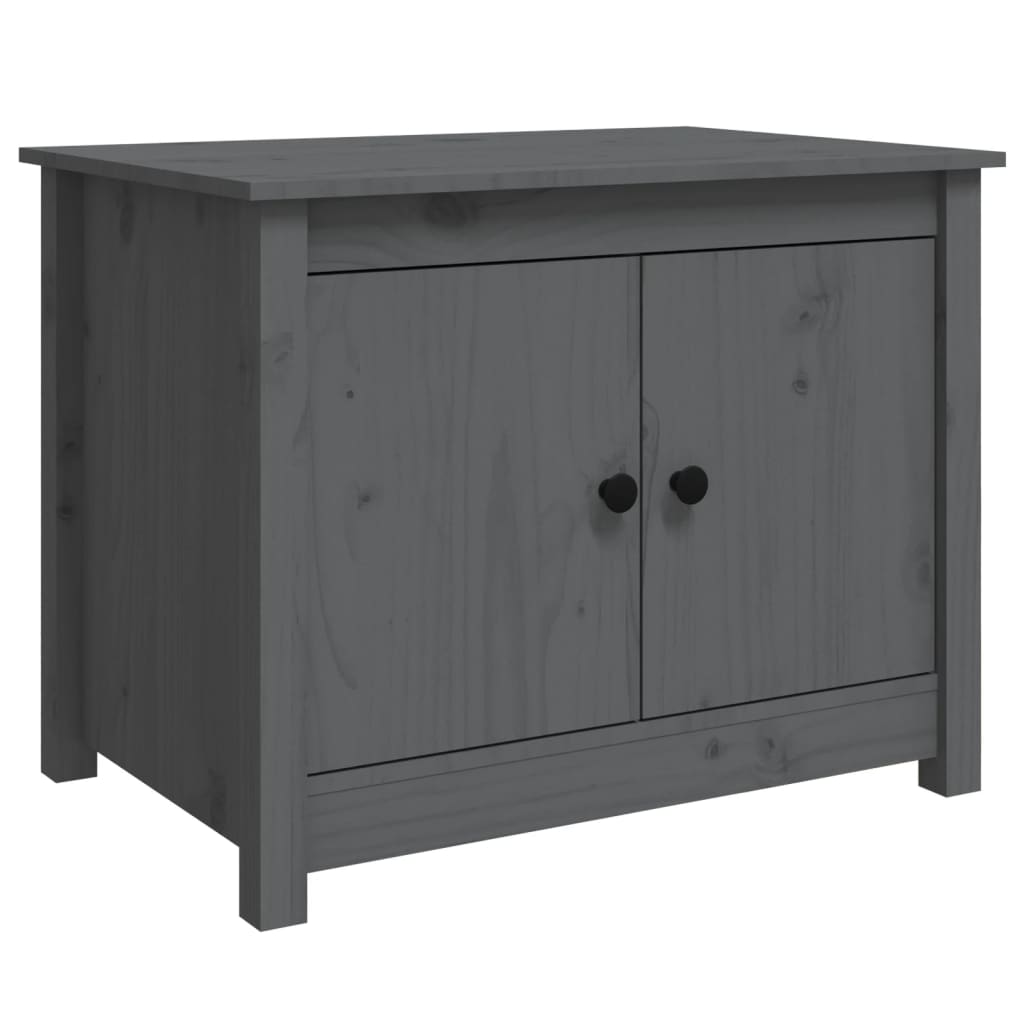 Table basse Gris 71x49x55 cm Bois massif de pin - Tables basses