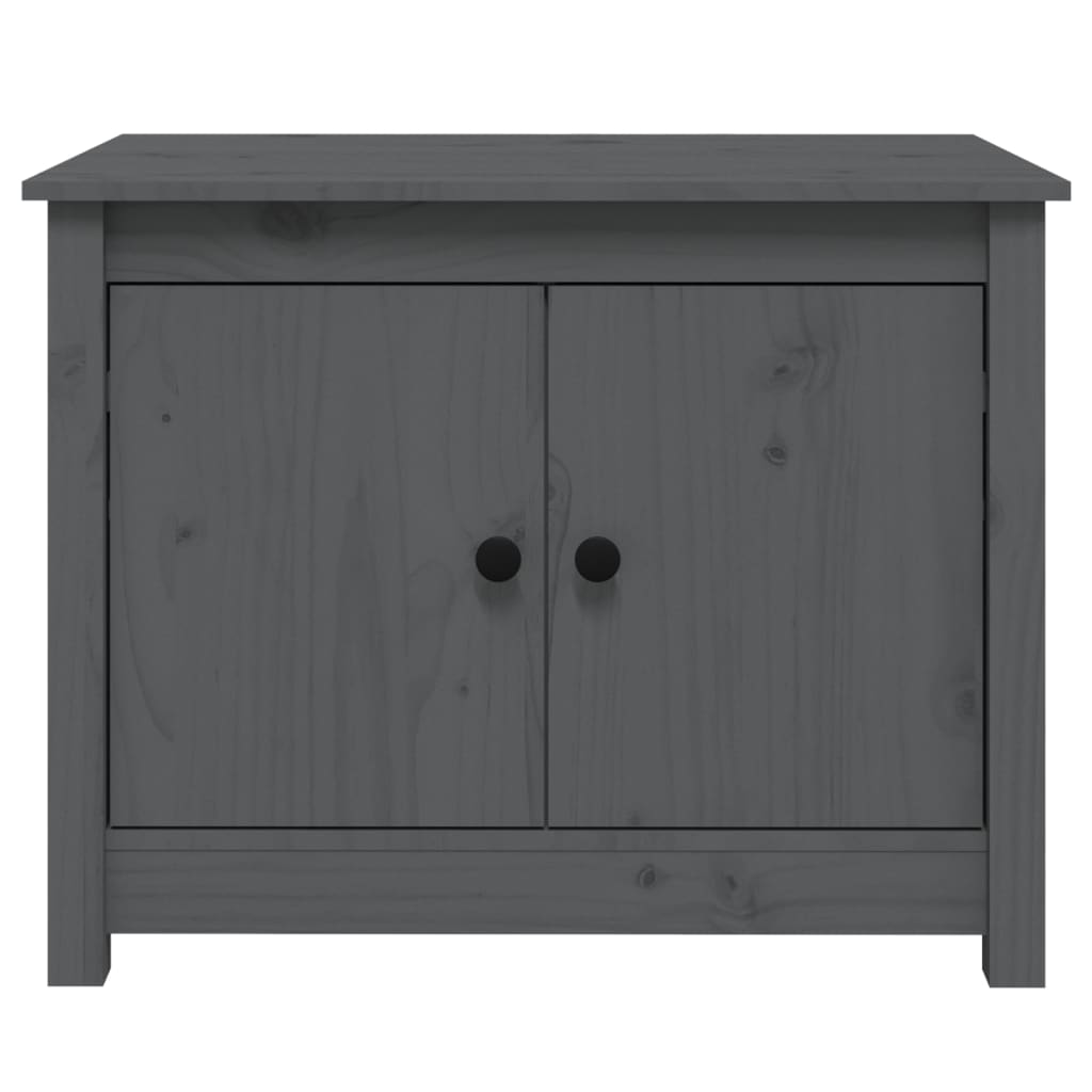 Table basse Gris 71x49x55 cm Bois massif de pin - Tables basses