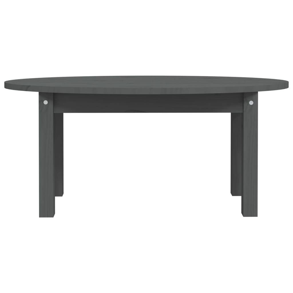 Table basse Gris 80x40x35 cm Bois massif de pin - Tables basses
