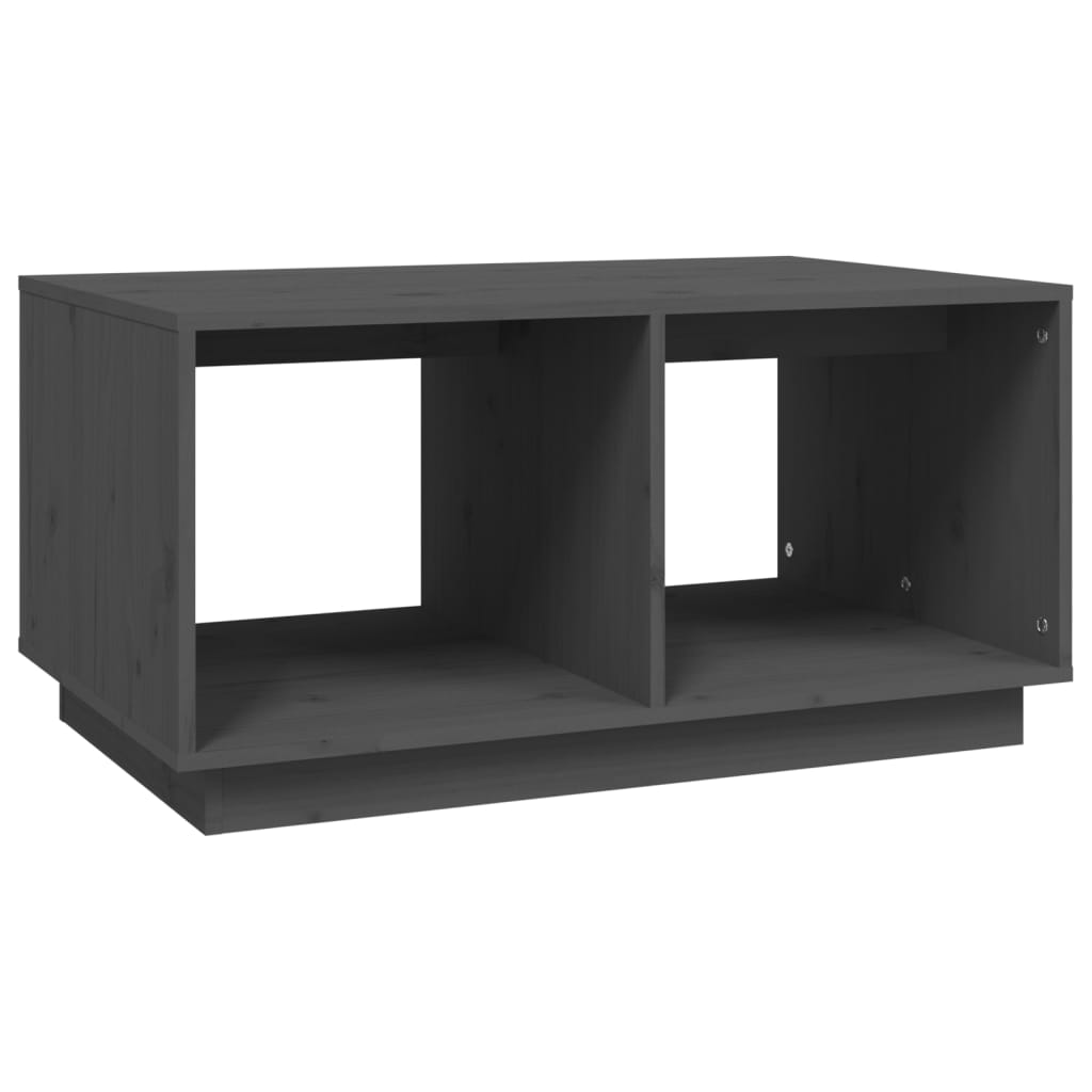 Table basse Gris 80x50x40 cm Bois massif de pin - Tables basses