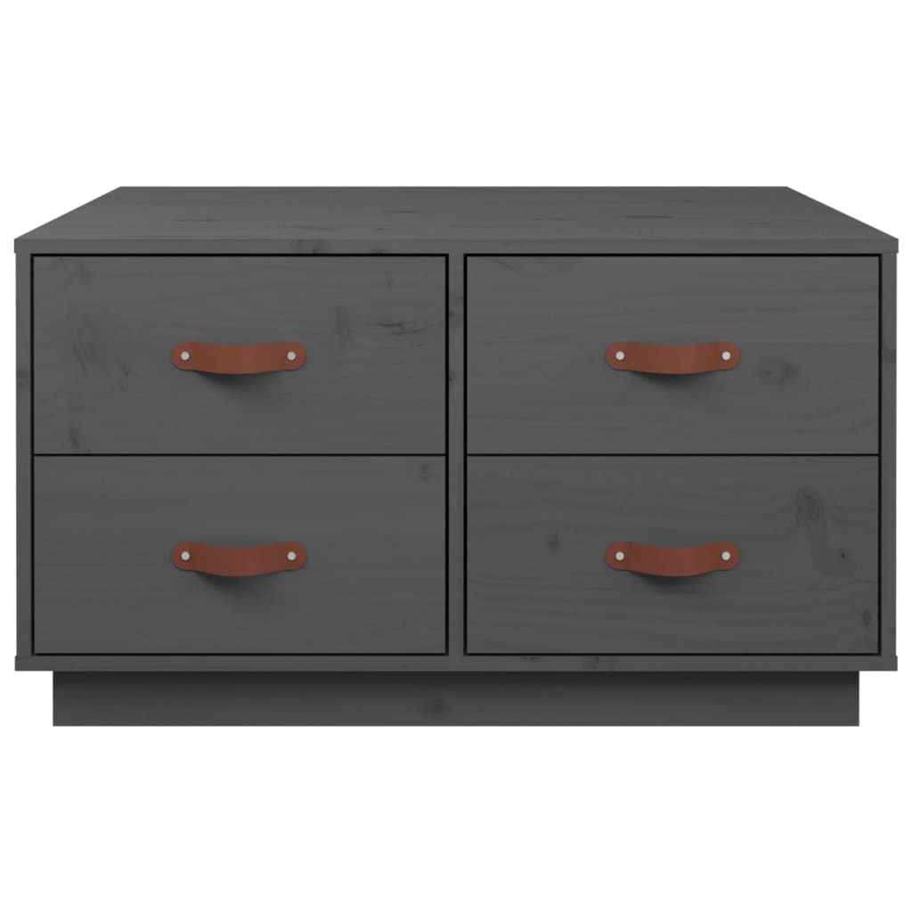 Table basse Gris 80x80x45 cm Bois massif de pin - Tables basses