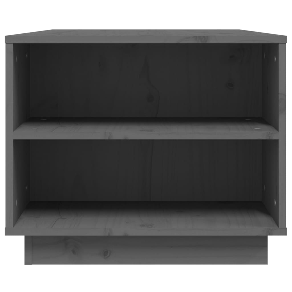 Table basse Gris 90x49x40,5 cm Bois massif de pin - Tables basses