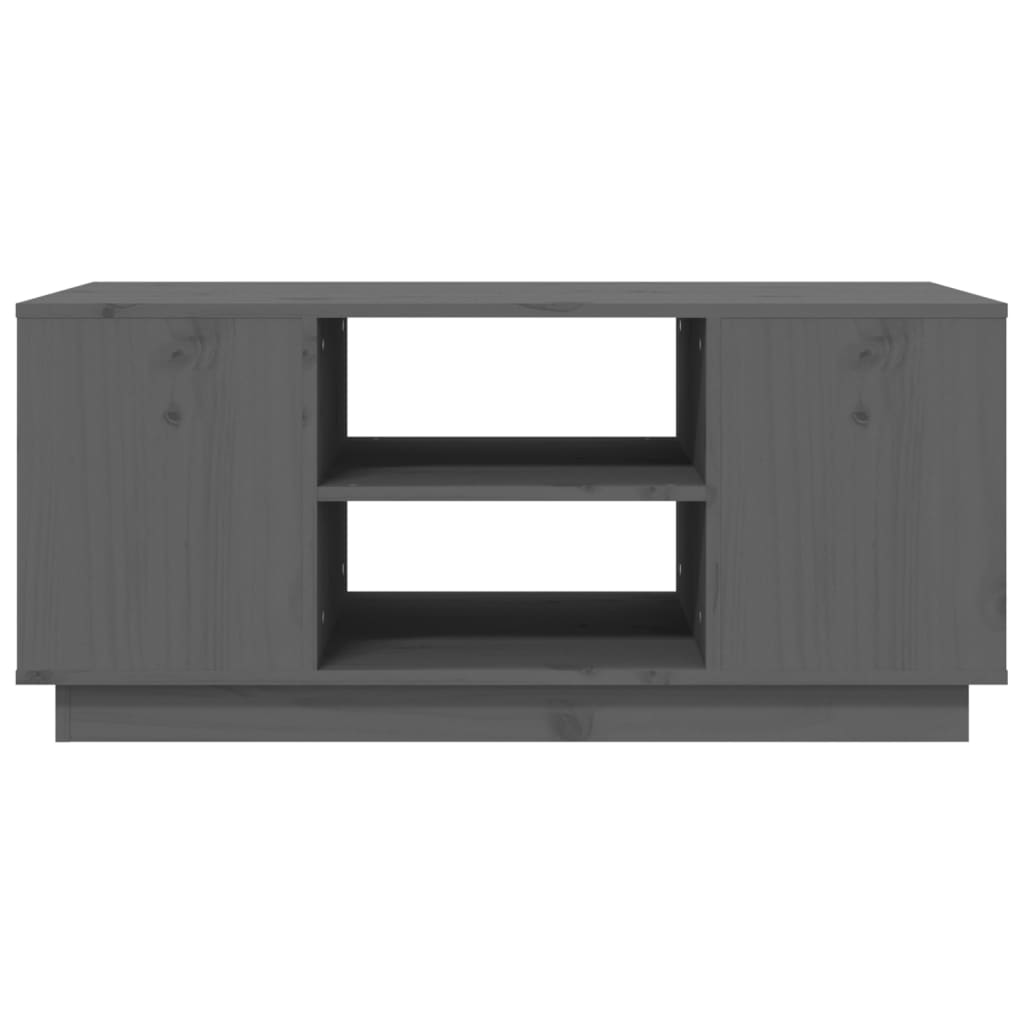 Table basse Gris 90x49x40,5 cm Bois massif de pin - Tables basses