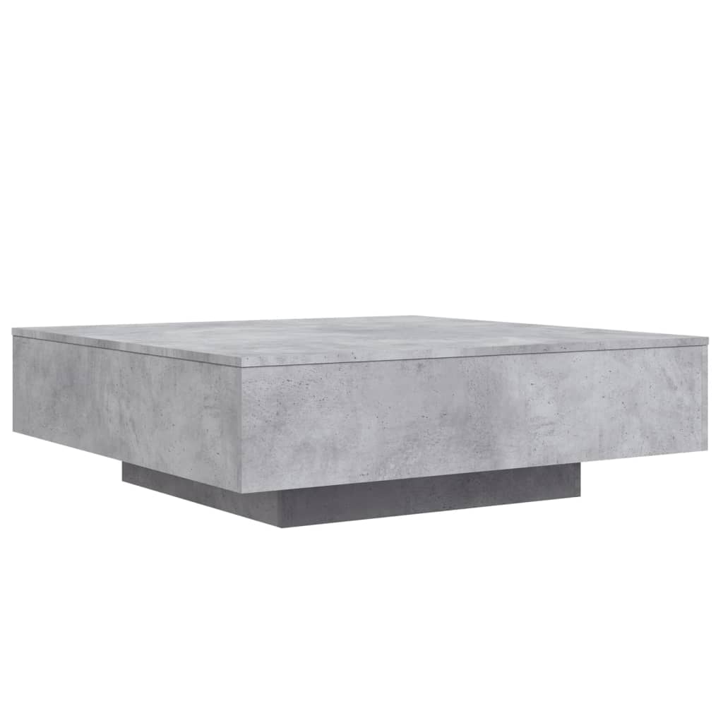 Table basse gris béton 100x100x31 cm bois d’ingénierie - Tables basses