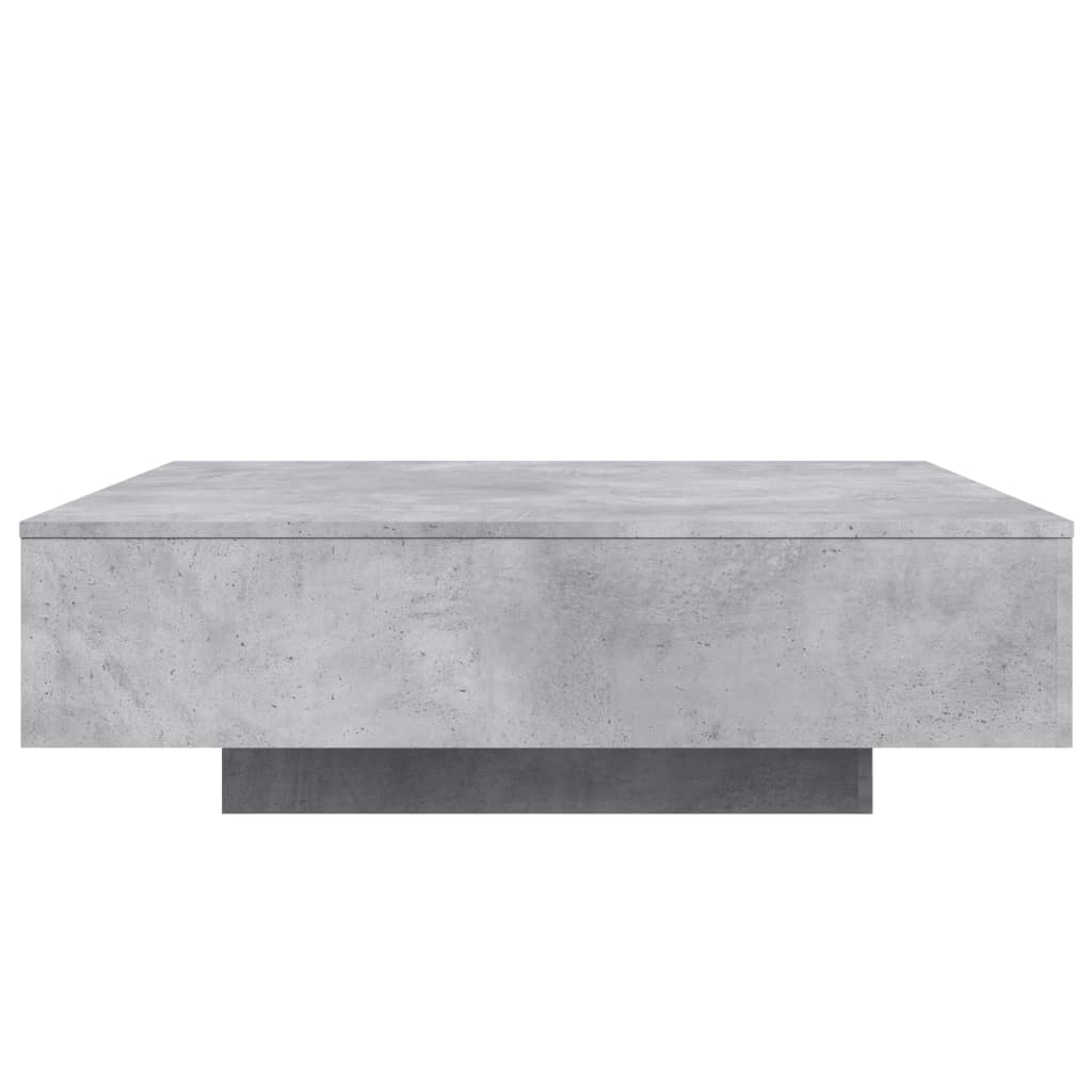Table basse gris béton 100x100x31 cm bois d’ingénierie - Tables basses