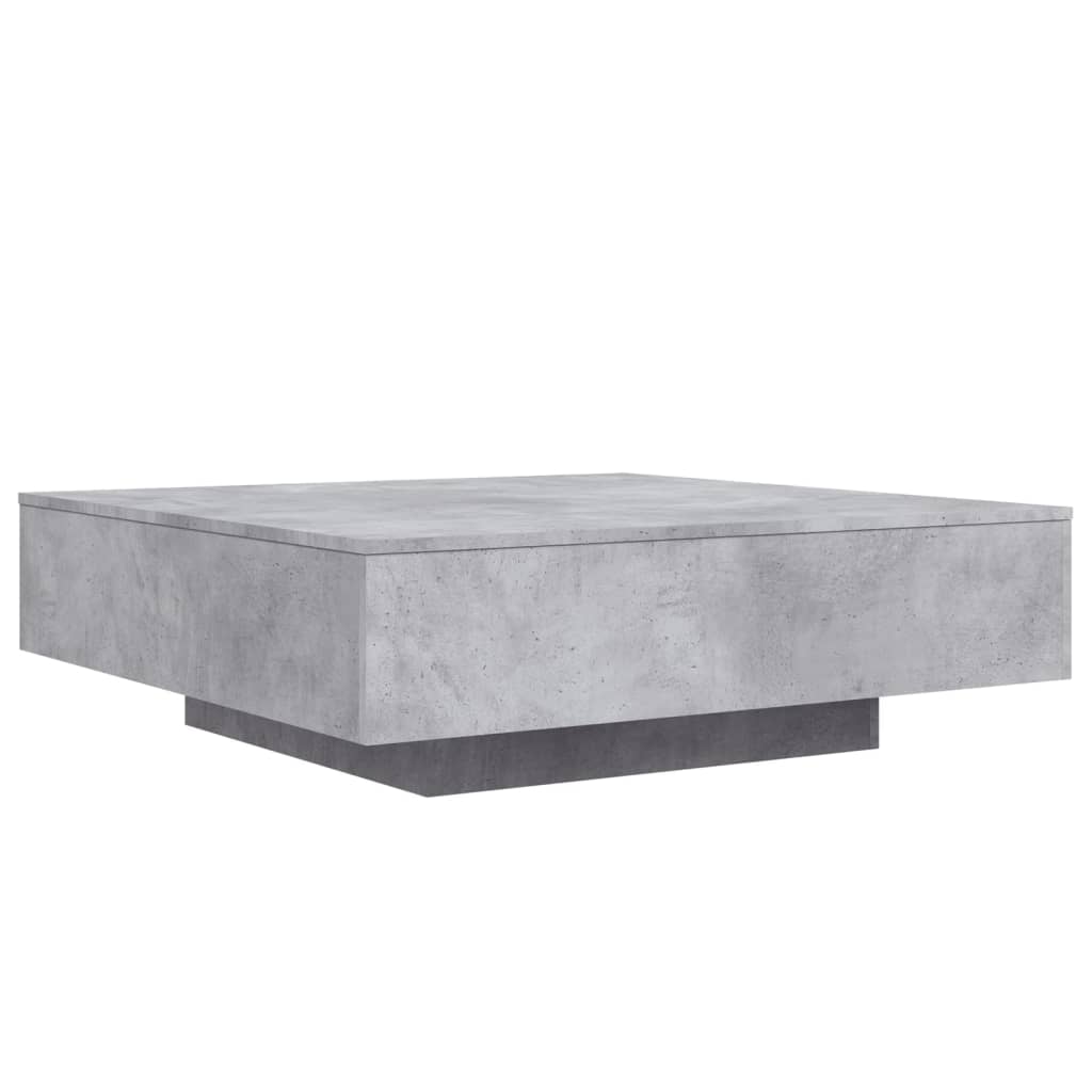 Table basse gris béton 100x100x31 cm bois d’ingénierie - Tables basses