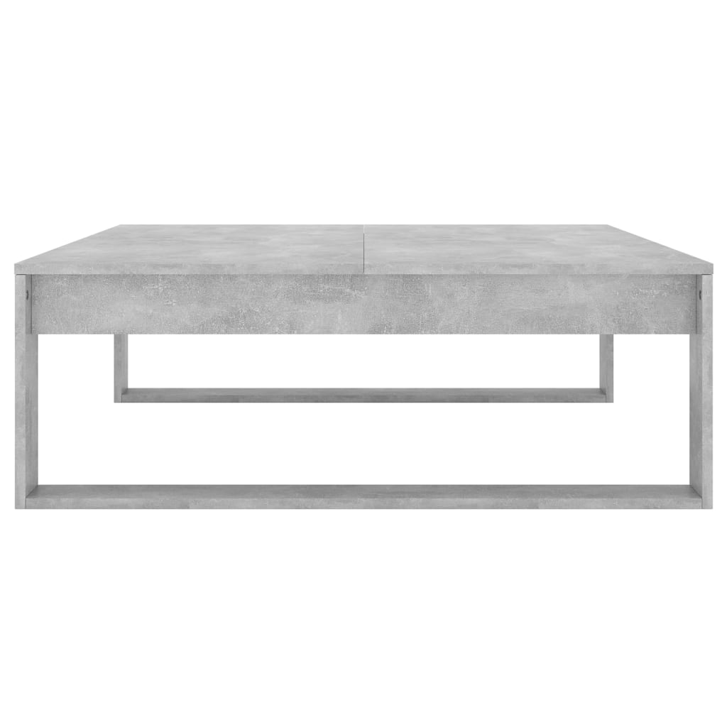 Table basse Gris béton 100x100x35 cm Bois d’ingénierie - Tables basses