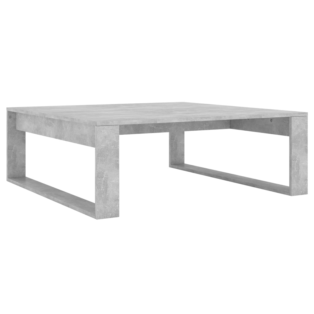 Table basse Gris béton 100x100x35 cm Bois d’ingénierie - Tables basses