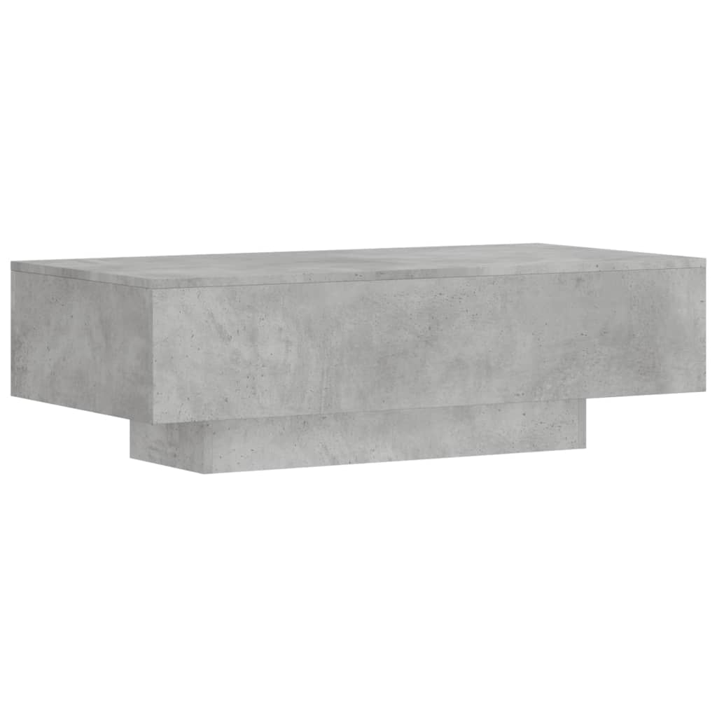 Table basse gris béton 100x49,5x31 cm bois d’ingénierie - Tables basses