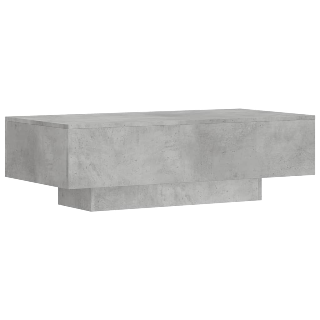 Table basse gris béton 100x49,5x31 cm bois d’ingénierie - Tables basses