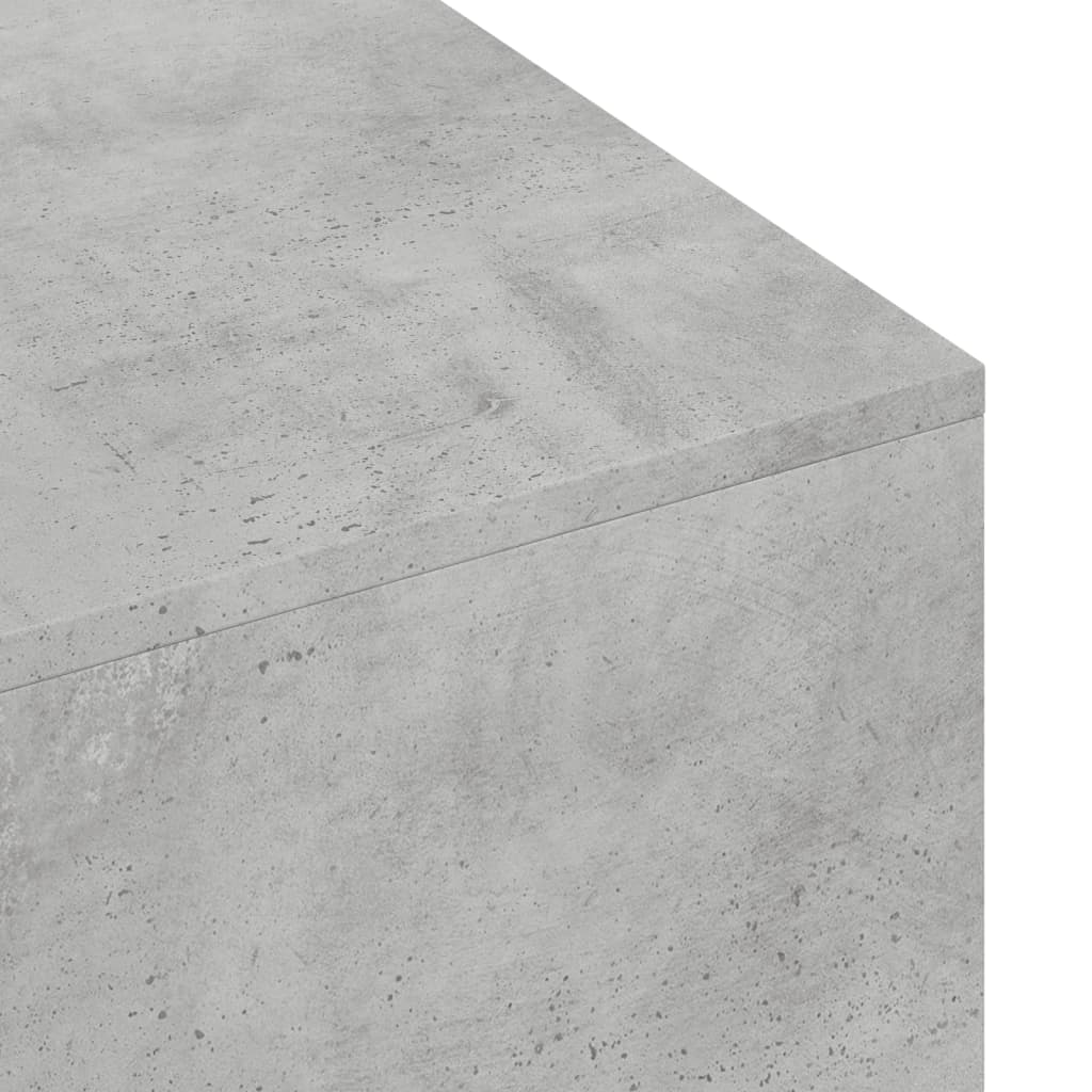 Table basse gris béton 100x49,5x31 cm bois d’ingénierie - Tables basses