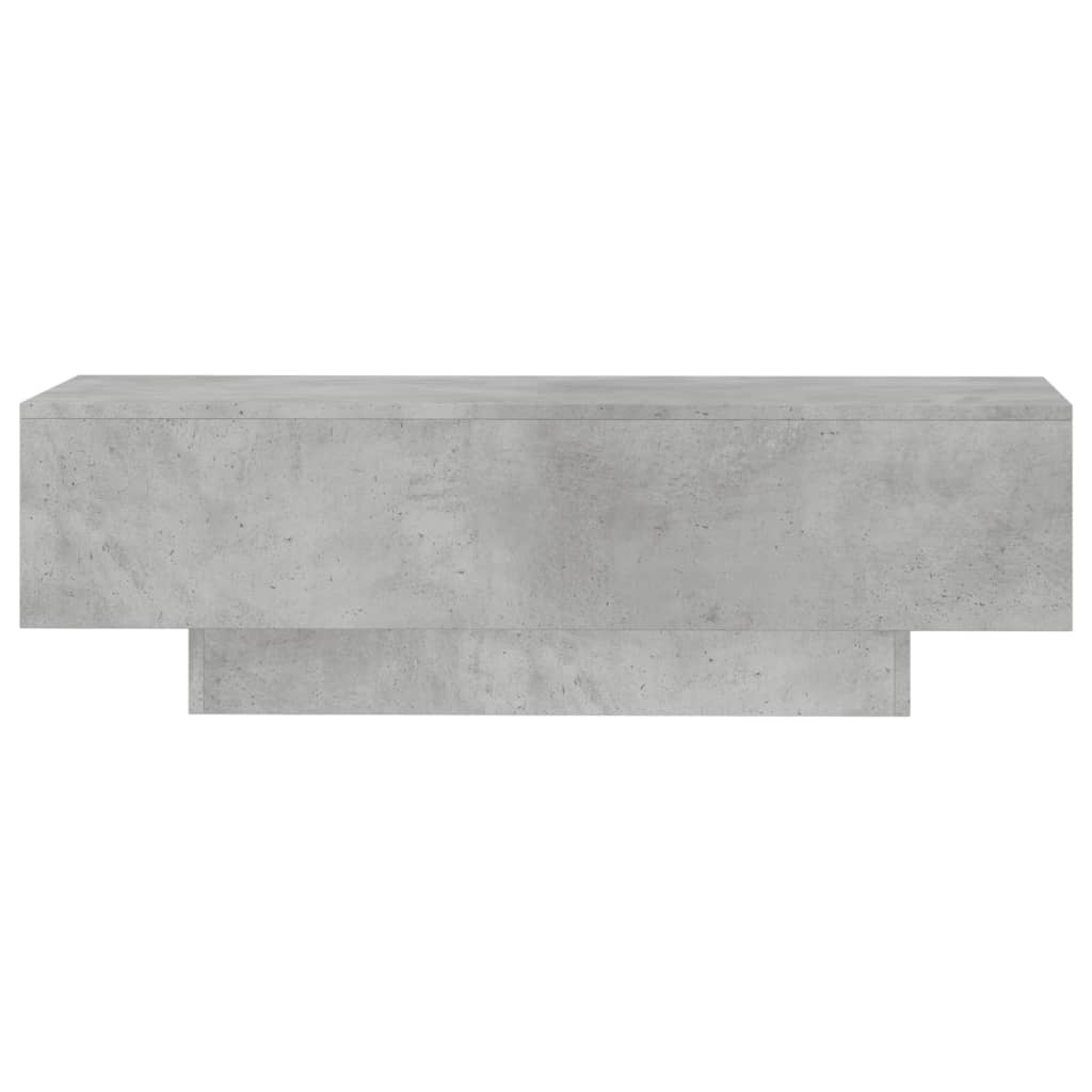 Table basse gris béton 100x49,5x31 cm bois d’ingénierie - Tables basses
