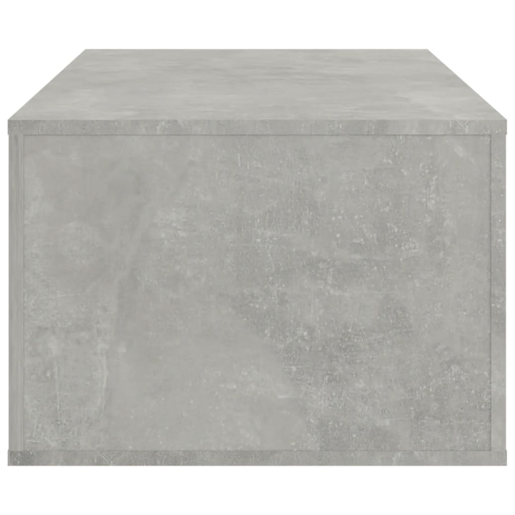 Table basse Gris béton 100x50,5x35 cm Bois d’ingénierie - Tables basses