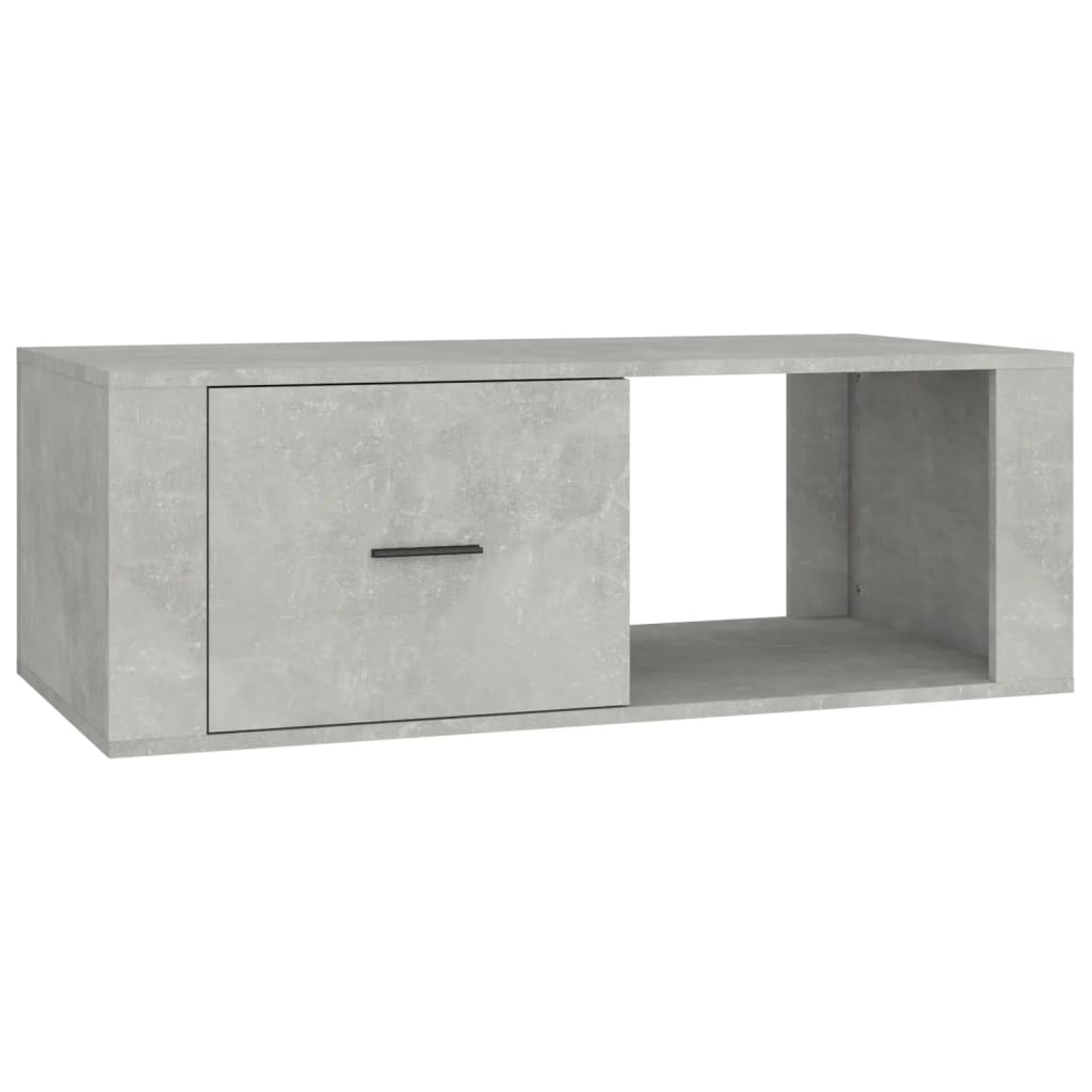 Table basse Gris béton 100x50,5x35 cm Bois d’ingénierie - Tables basses