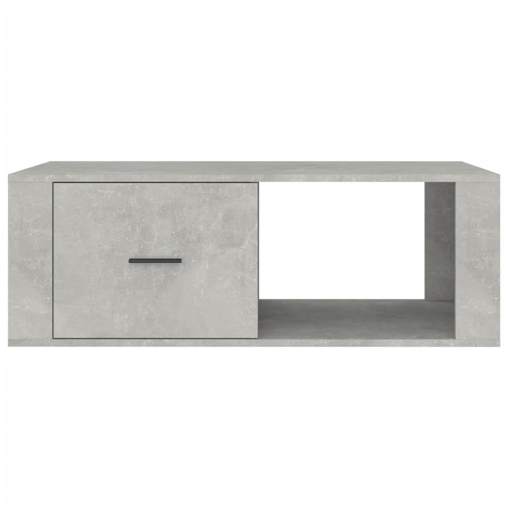 Table basse Gris béton 100x50,5x35 cm Bois d’ingénierie - Tables basses