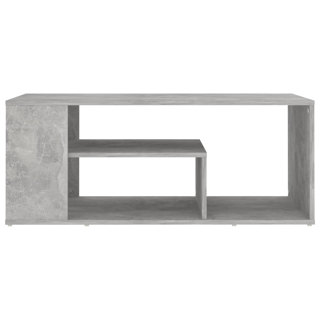 Table basse gris béton 100x50x40 cm bois d’ingénierie - Tables basses