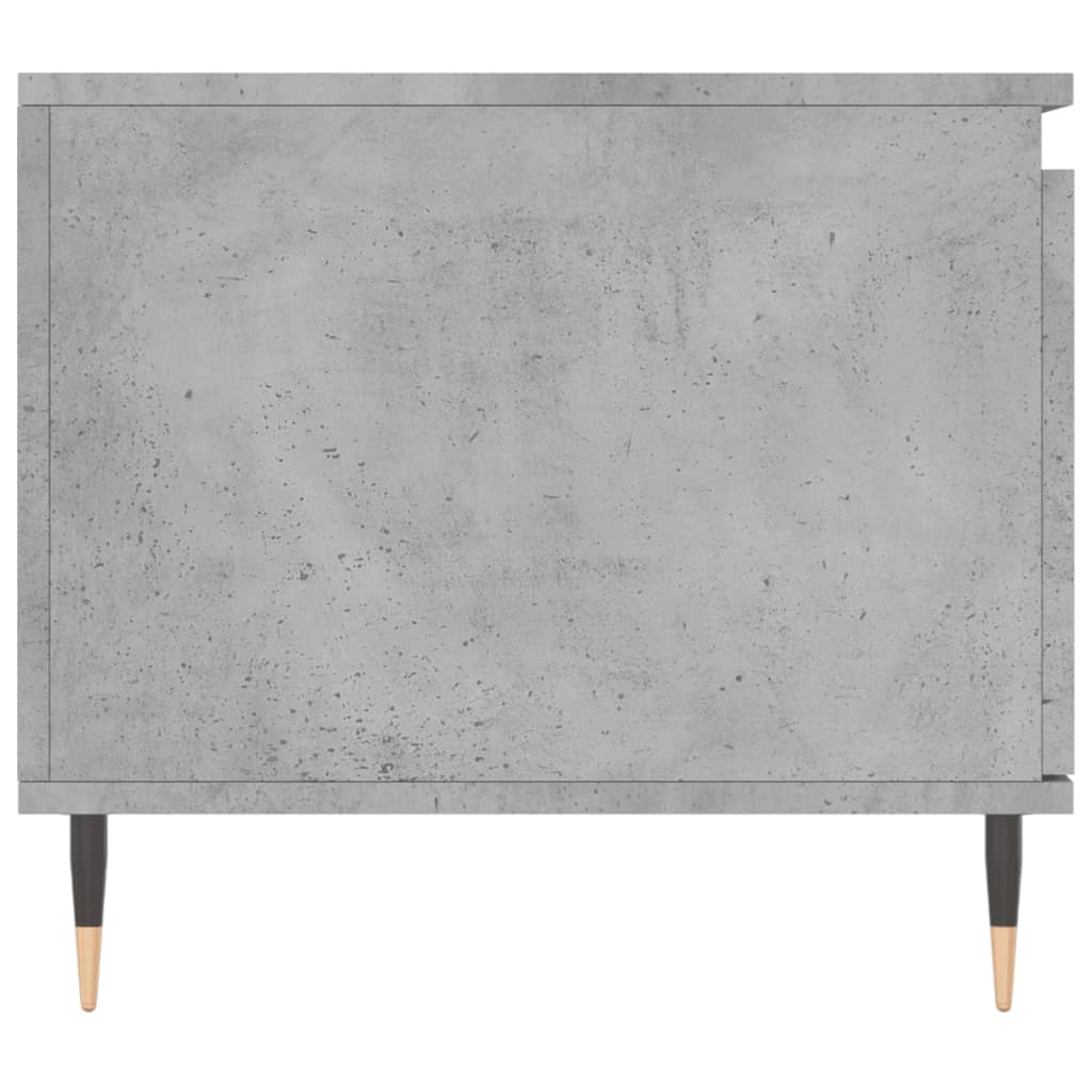 Table basse Gris béton 100x50x45 cm Bois d’ingénierie - Tables basses