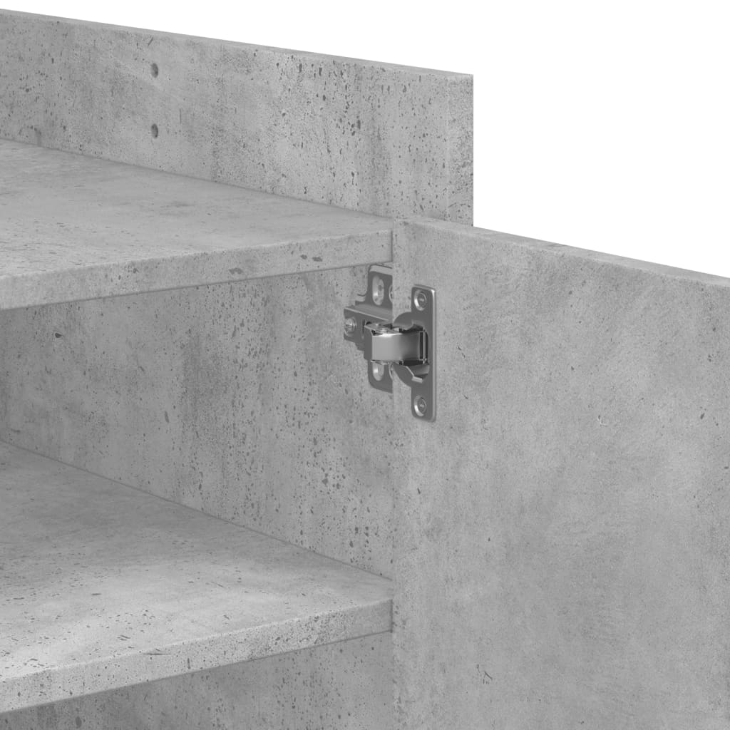 Table basse gris béton 100x50x50 cm bois d’ingénierie - Tables basses