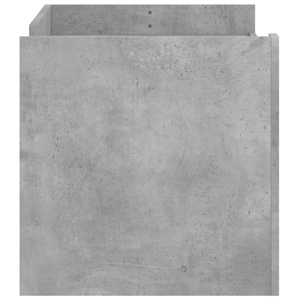 Table basse gris béton 100x50x50 cm bois d’ingénierie - Tables basses