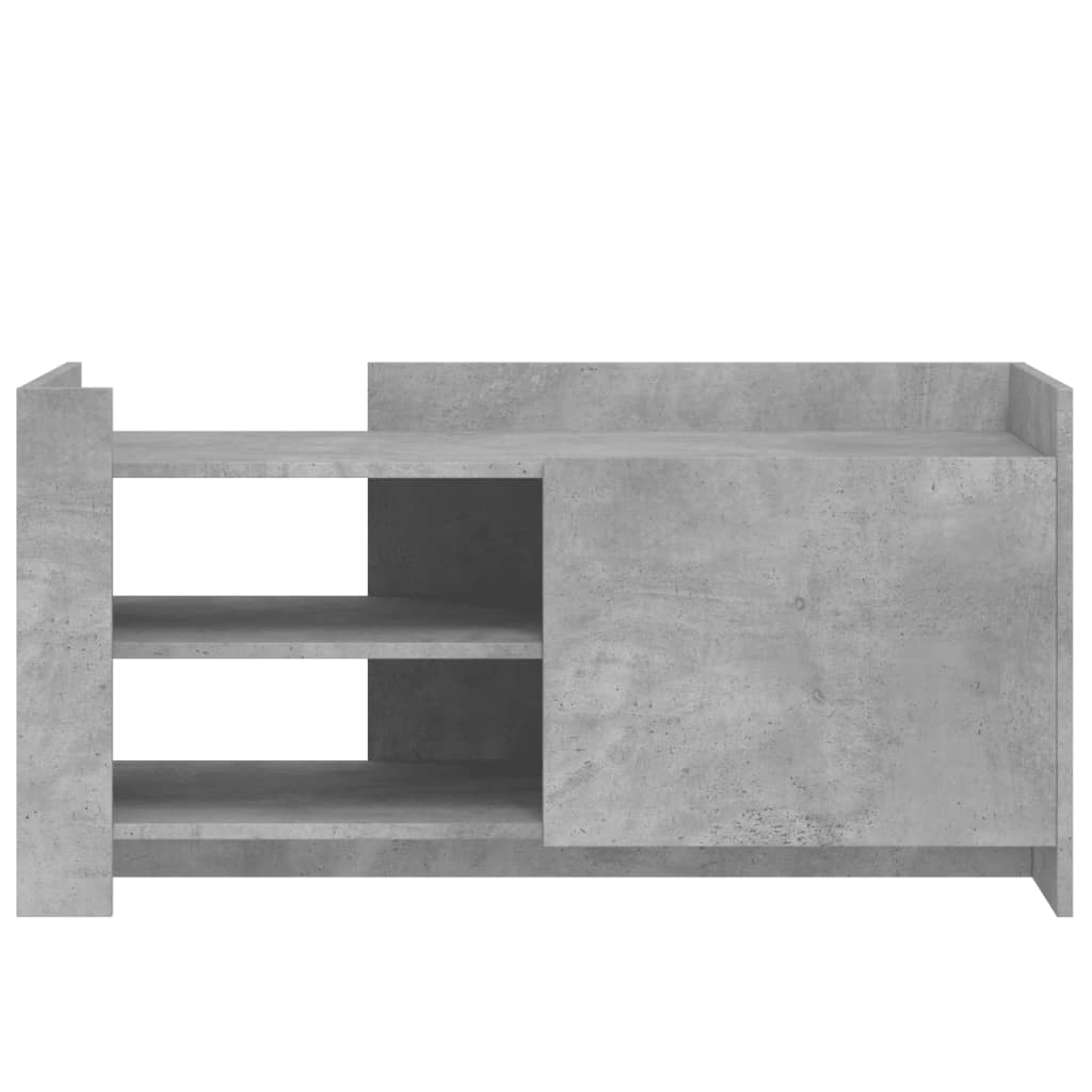 Table basse gris béton 100x50x50 cm bois d’ingénierie - Tables basses