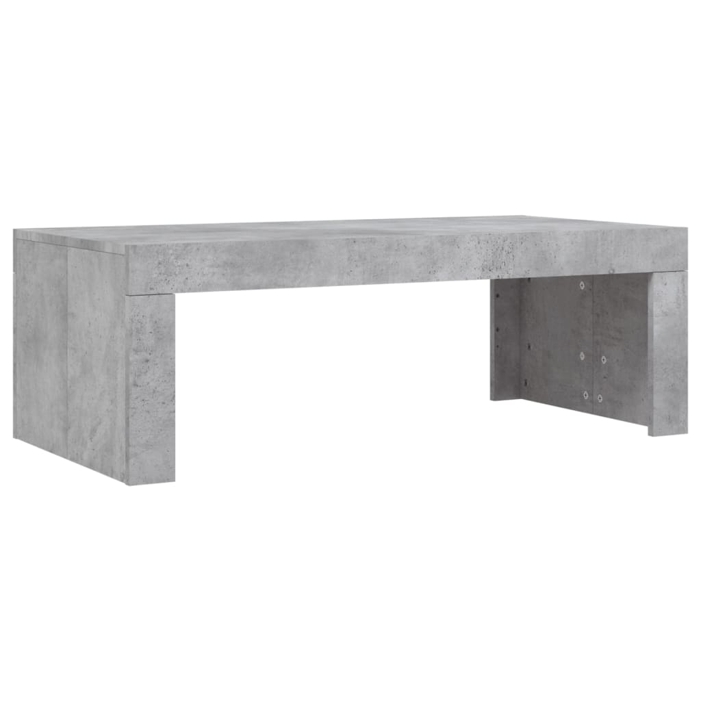 Table basse gris béton 102x50x36 cm bois d’ingénierie - Tables basses