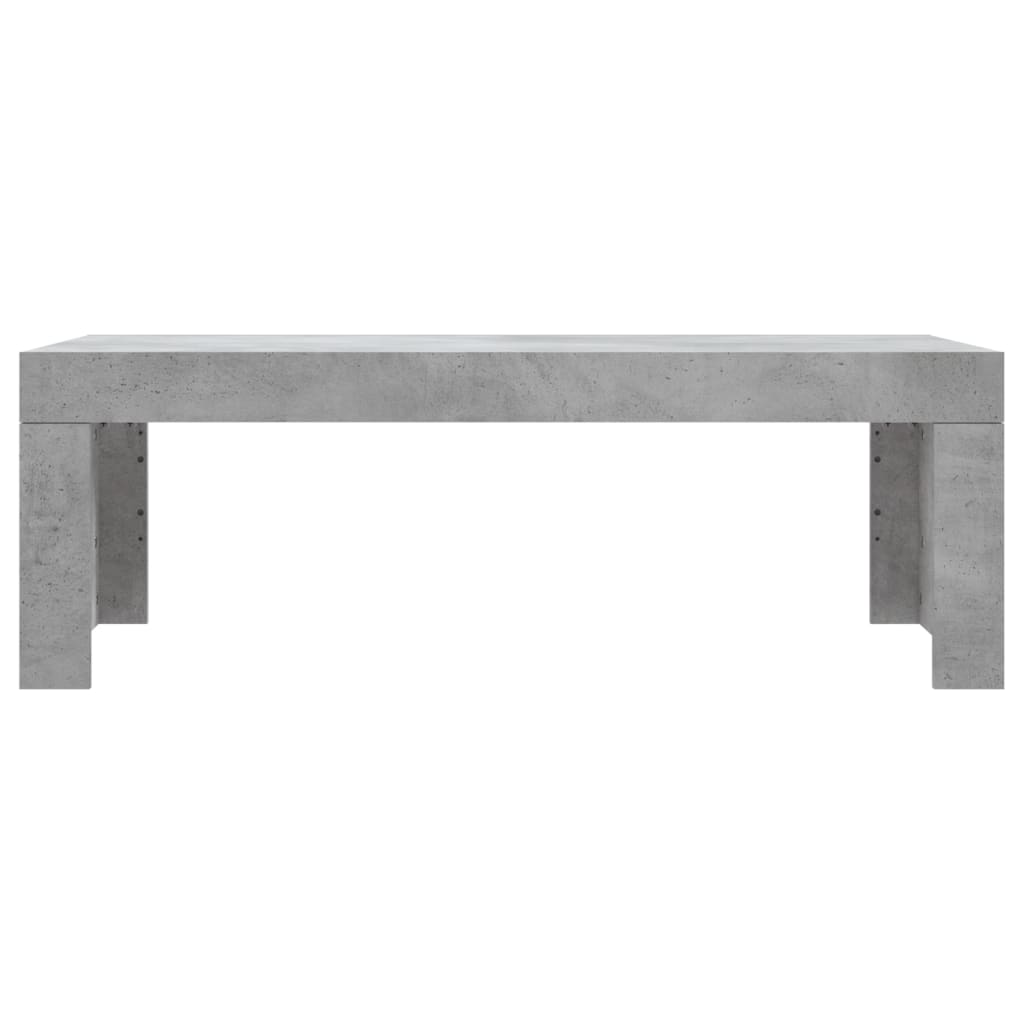 Table basse gris béton 102x50x36 cm bois d’ingénierie - Tables basses