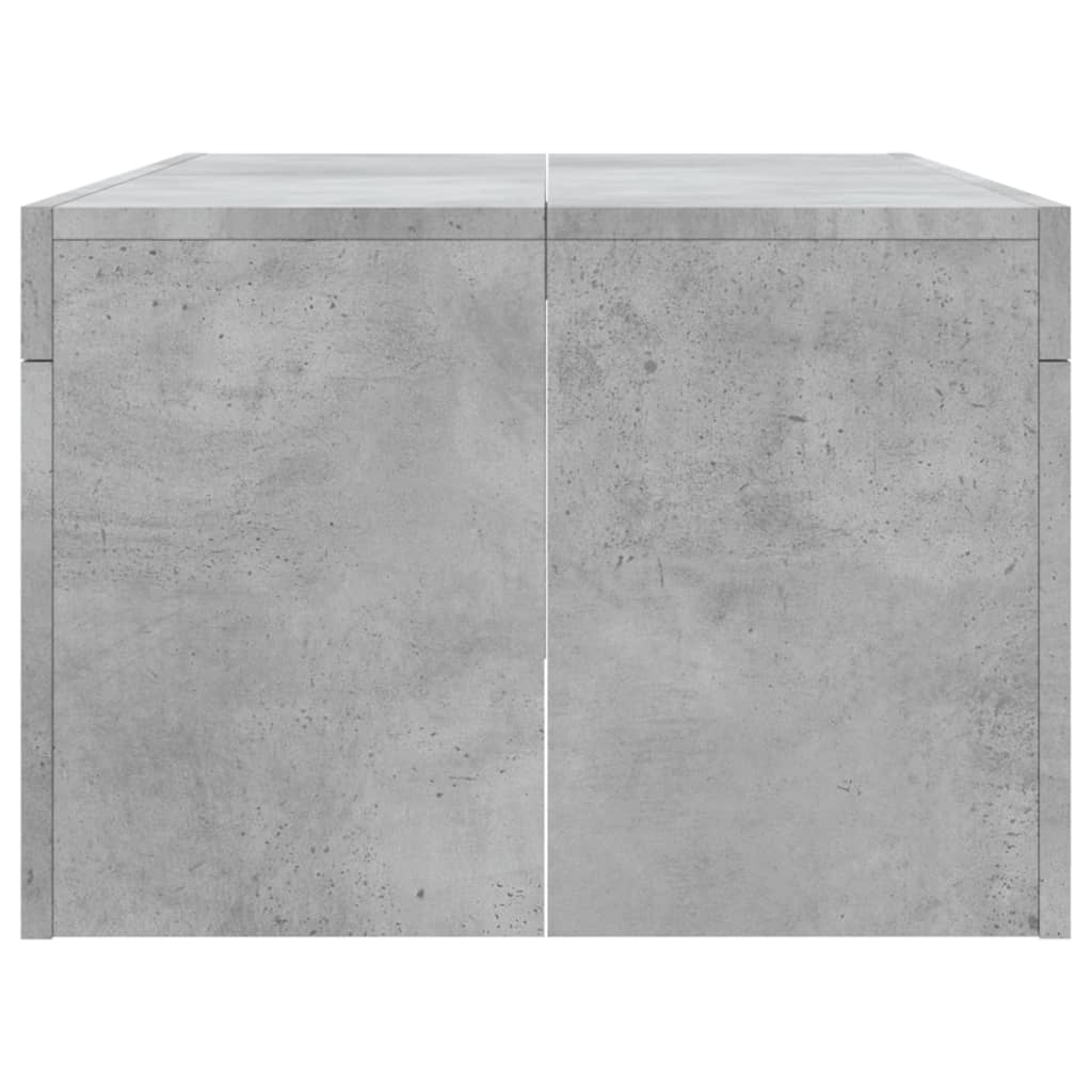 Table basse gris béton 102x50x36 cm bois d’ingénierie - Tables basses
