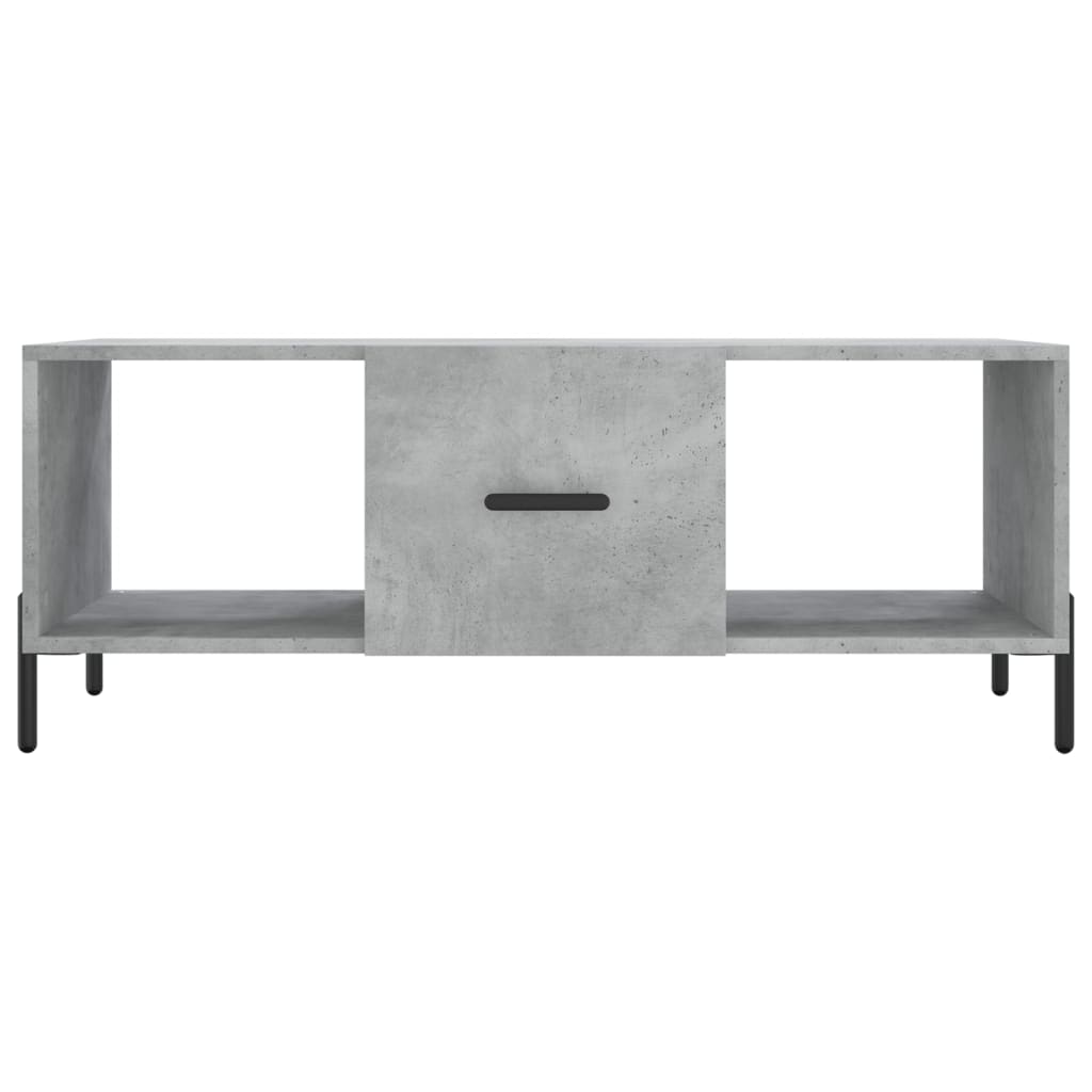 Table basse gris béton 102x50x40 cm bois d’ingénierie - Tables basses