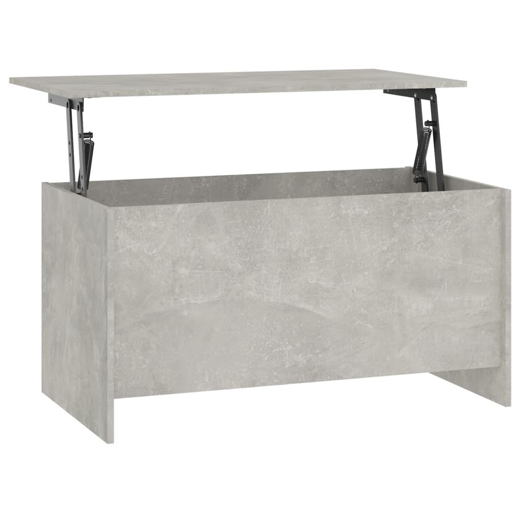 Table basse gris béton 102x55,5x52,5 cm bois d’ingénierie - Tables basses