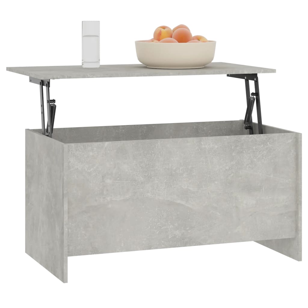 Table basse gris béton 102x55,5x52,5 cm bois d’ingénierie - Tables basses