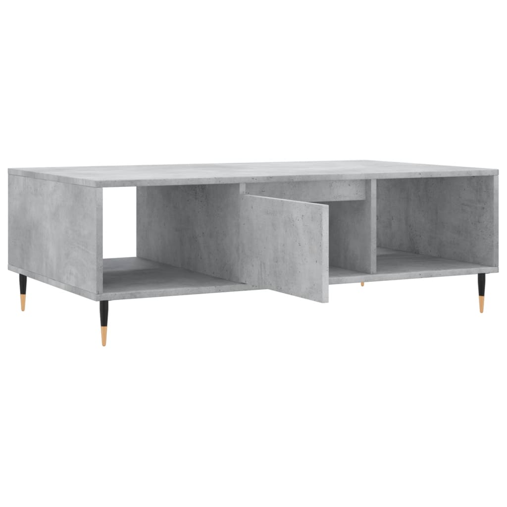 Table basse gris béton 104x60x35 cm bois d’ingénierie - Tables basses
