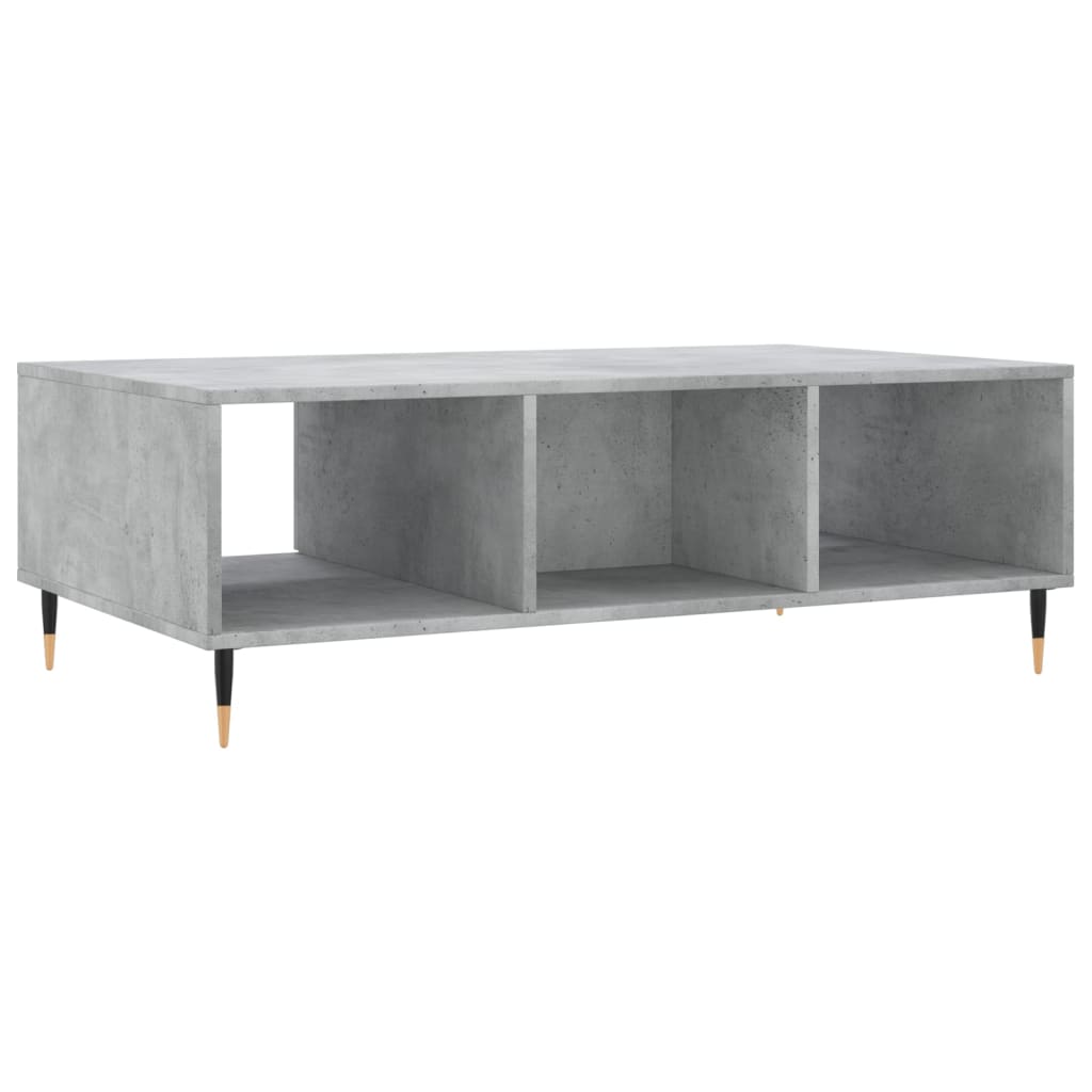 Table basse gris béton 104x60x35 cm bois d’ingénierie - Tables basses