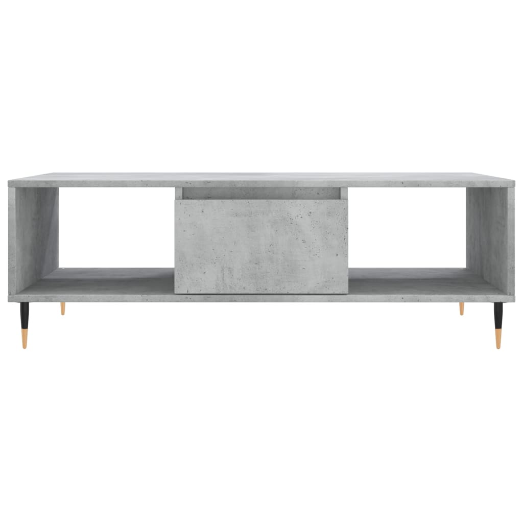 Table basse gris béton 104x60x35 cm bois d’ingénierie - Tables basses